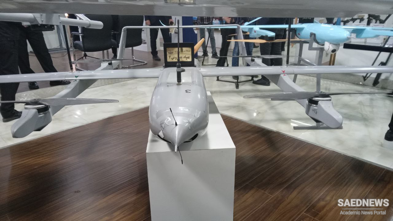 Iranian Navy unveils homegrown Chamrosh-4 VTOL drone, remotely operated vehicle