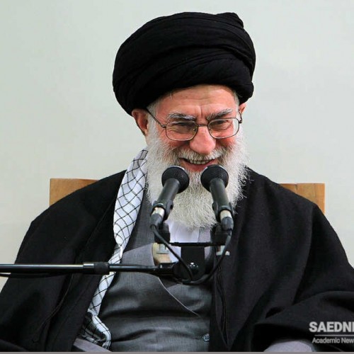 Ayatollah Khamenei with Engineer Bazargan the Prime Minister of the Transitional Government