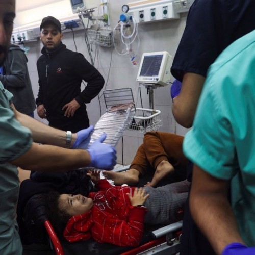 Dozens killed in Israeli strike on Gaza school as more hospitals encircled
