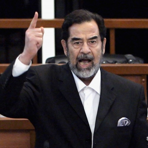 Saddam Hussain Appears at the Court for the First Time